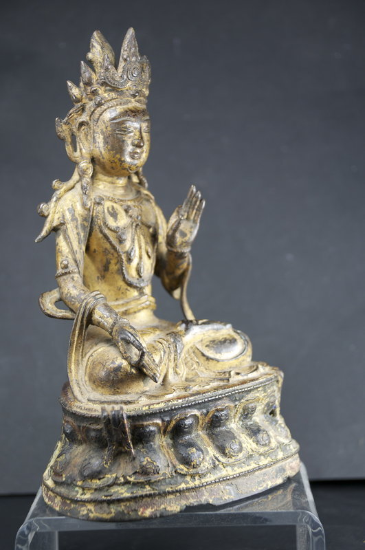 Gilt Bronze Statue of Buddha, Tibet, Ca. 17th C.