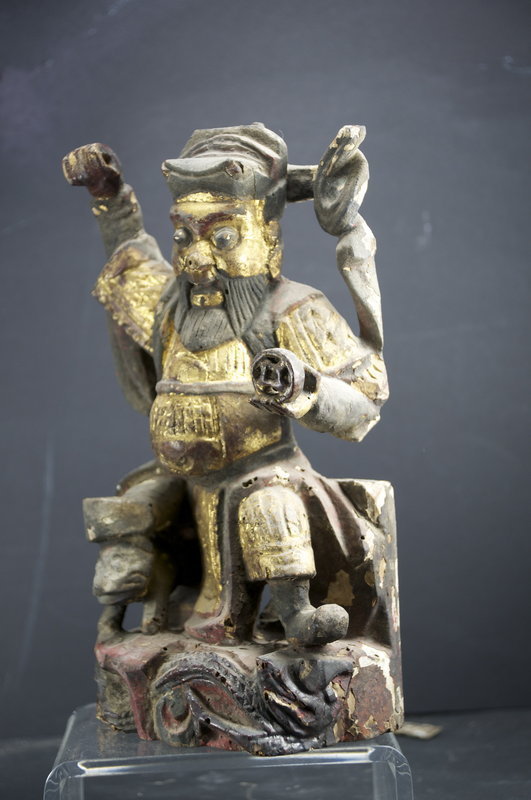 Statue of God Chao Kung Ming, China, 18th C.