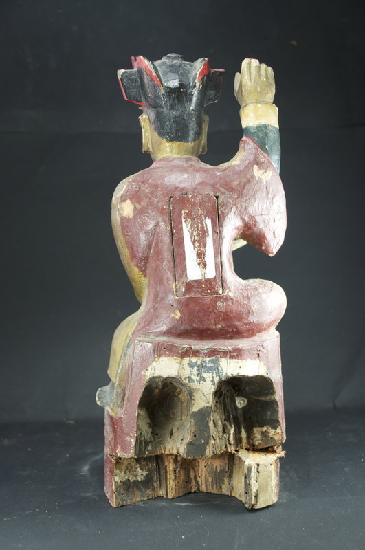 Statue of A Taoist Dignitary, China, 19th C.