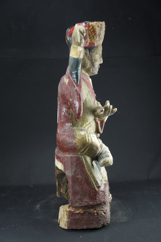 Statue of A Taoist Dignitary, China, 19th C.