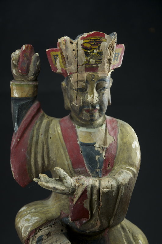 Statue of A Taoist Dignitary, China, 19th C.