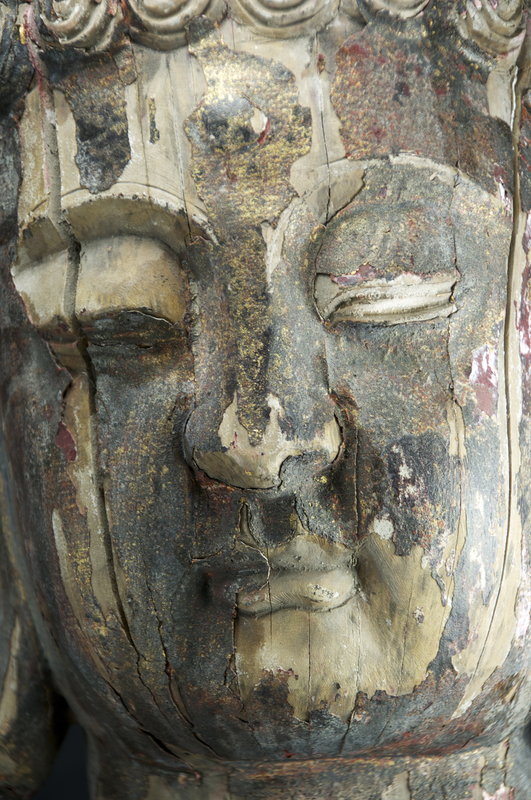 Important Head of Buddha, China, 18th C.