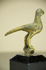 Gilt Bronze Eagle Statue, Tibet, 17th C.