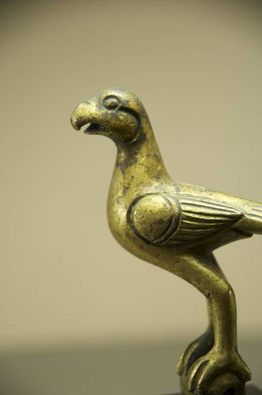 Gilt Bronze Eagle Statue, Tibet, 17th C.