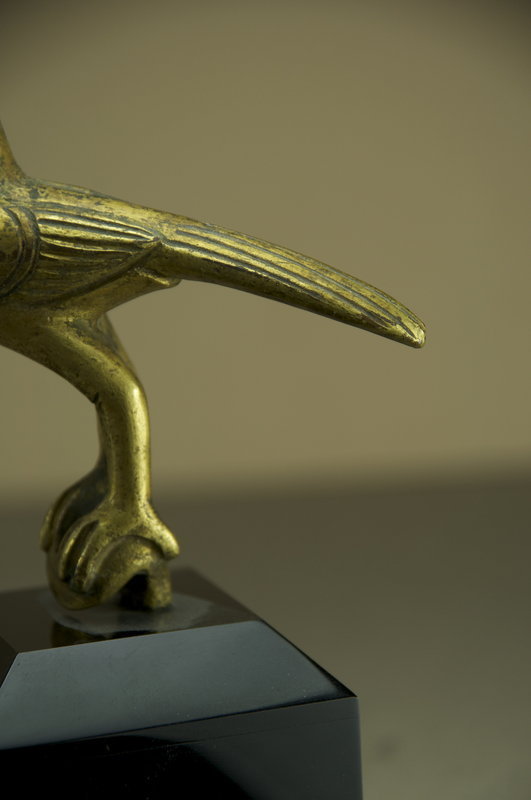 Gilt Bronze Eagle Statue, Tibet, 17th C.