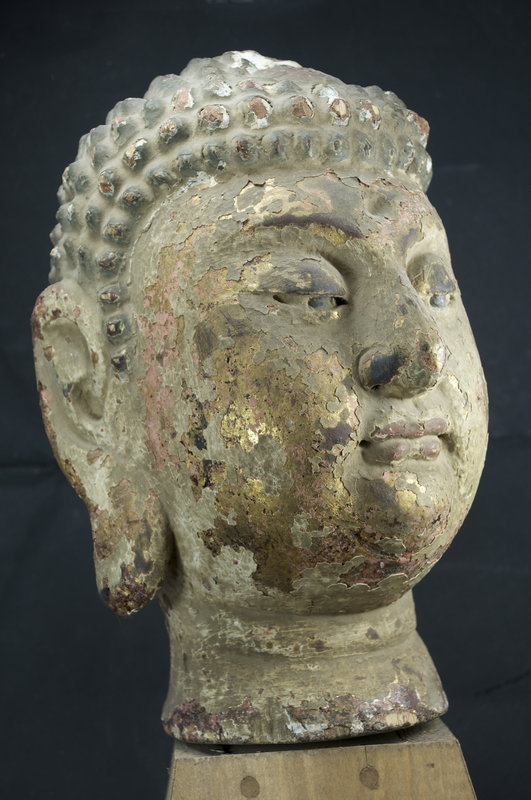 Statue Head of Buddha, China, 18th C.