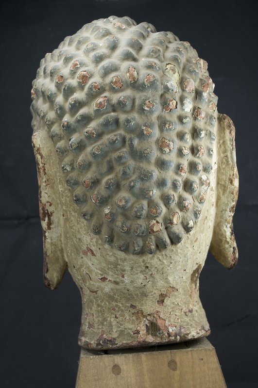 Statue Head of Buddha, China, 18th C.