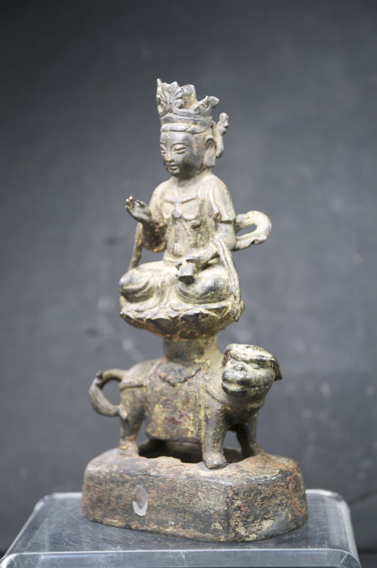 Statue of Bodhisattva Manjusri, China, Ming Dynasty