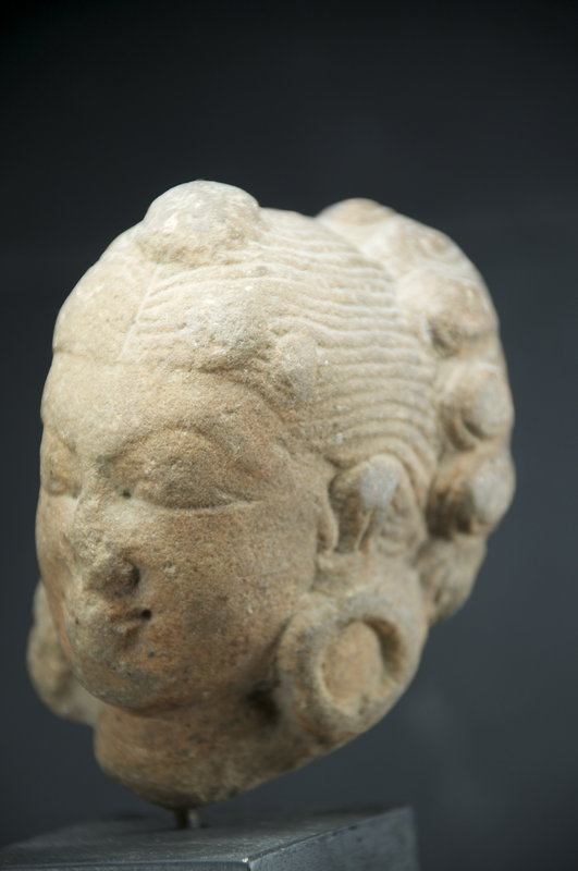 Small Hindu Deity Head, India, 16th C.