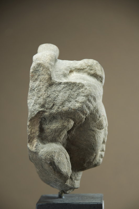 Small Hindu Deity Stone Head, 16th C.