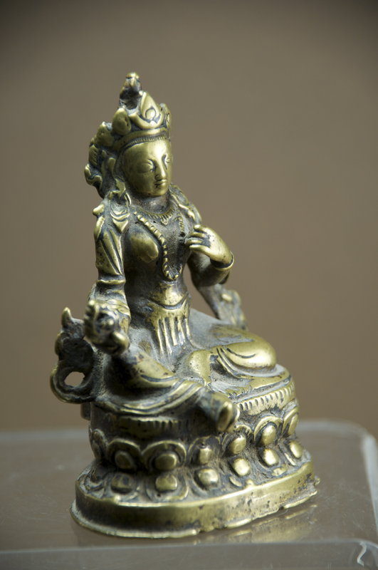 &quot;Green Tara&quot; Statue, Tibet, 16th C.
