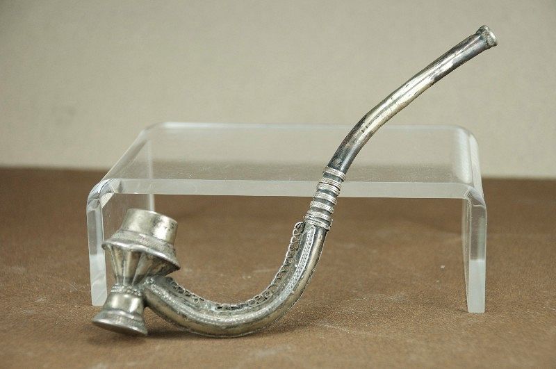 Rare Silver Pipe, Lawa Ethnic Group, Northern Thailand