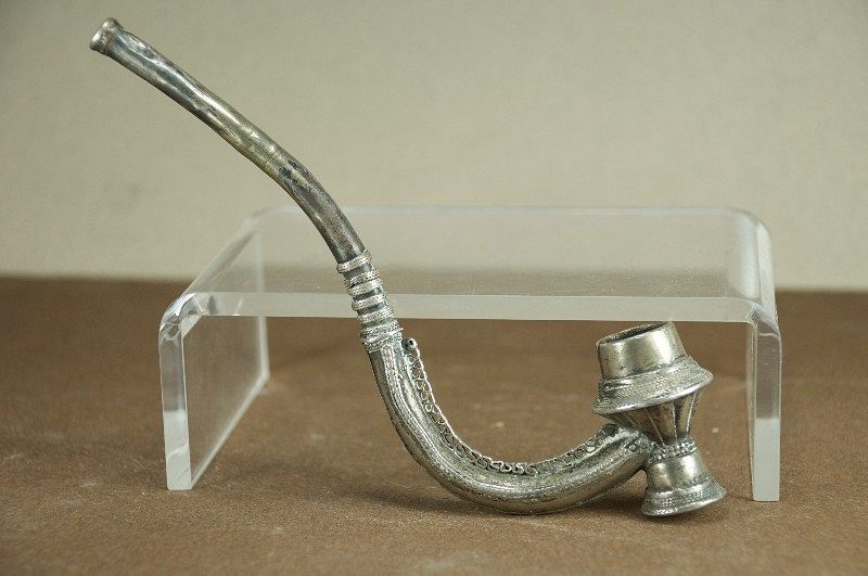 Rare Silver Pipe, Lawa Ethnic Group, Northern Thailand