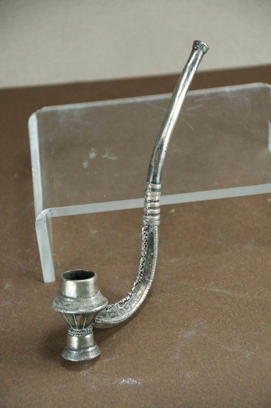 Rare Silver Pipe, Lawa Ethnic Group, Northern Thailand