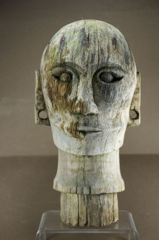 Funeral Effigy Head, Sumatra Isl. Batak Peoples