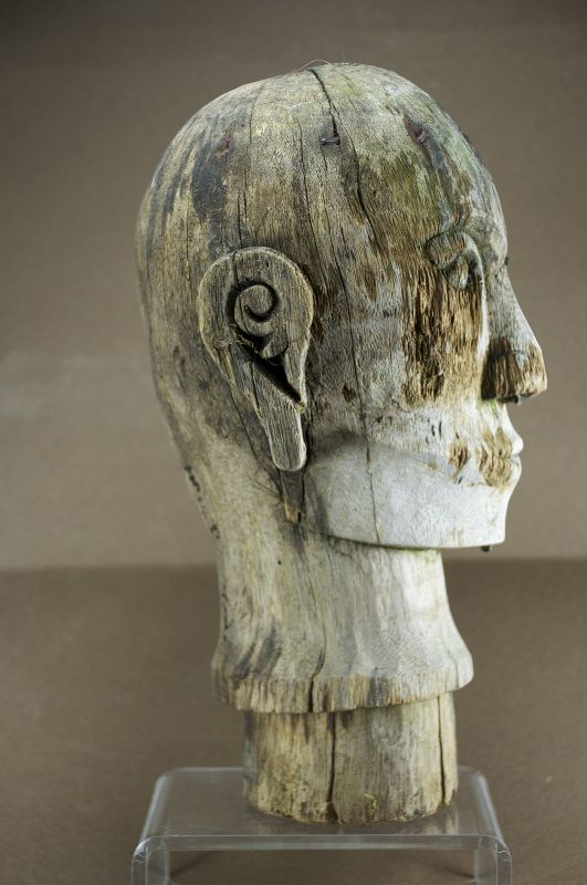 Funeral Effigy Head, Sumatra Isl. Batak Peoples