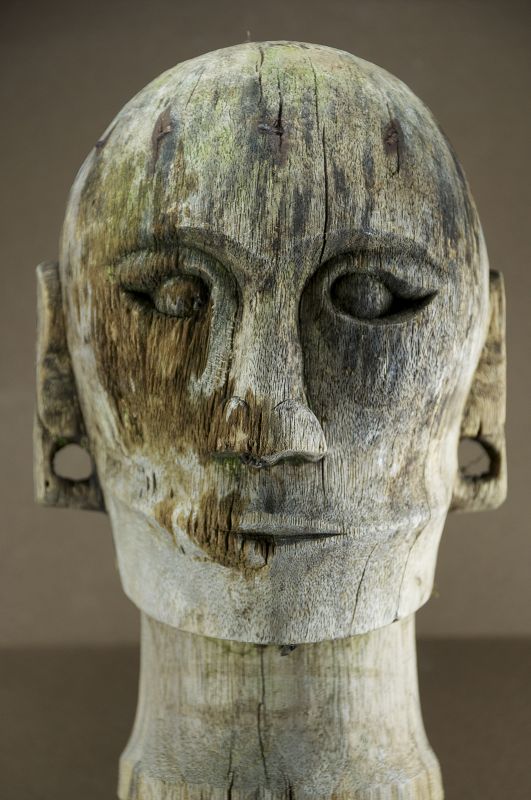 Funeral Effigy Head, Sumatra Isl. Batak Peoples