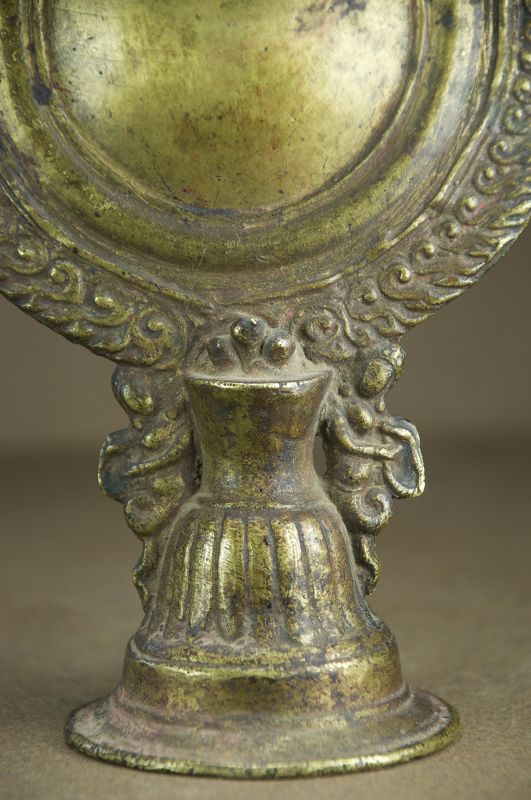 Buddhist Mirror, Nepal, 18th C.