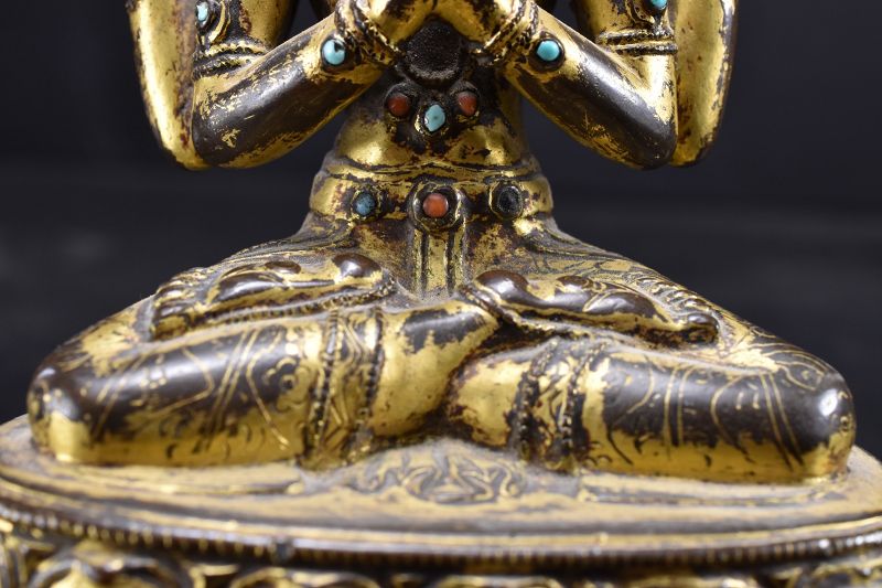 Important Statue of Sadaksari Avalokitesvara, Tibet, 16th C.