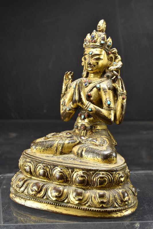 Important Statue of Sadaksari Avalokitesvara, Tibet, 16th C.