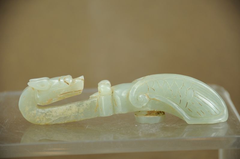 Jade Belt Hook, China, 19th C.