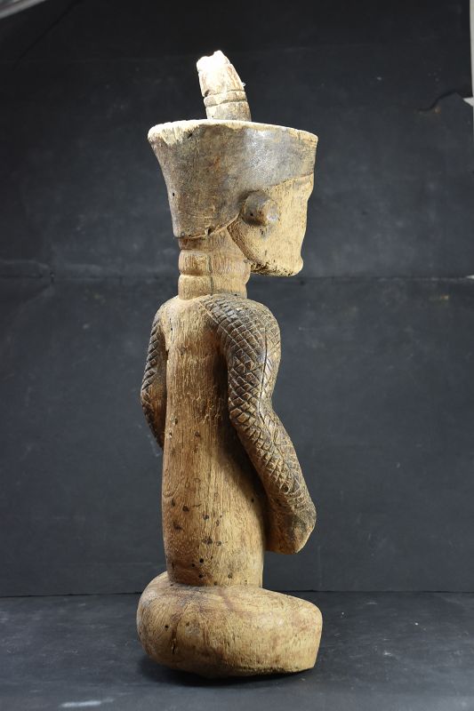 Rare Female Figurine,  R.D. Congo, Dengese Ethnic Group