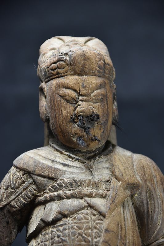 Statue of an Ancient God, China, Qing Dynasty, 19th C.