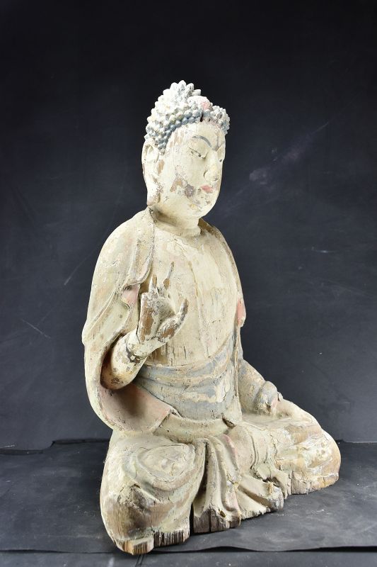 Statue of Buddha Sakyamuni, China, Qing Dynasty, 18th C.