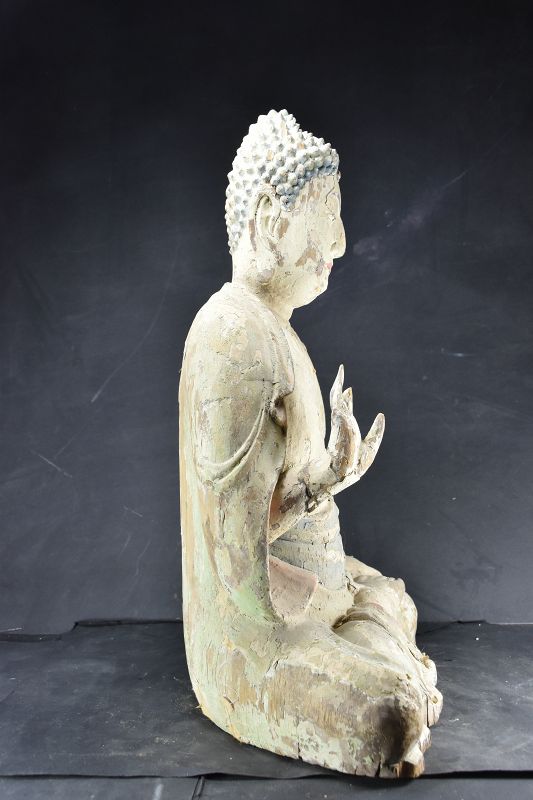 Statue of Buddha Sakyamuni, China, Qing Dynasty, 18th C.