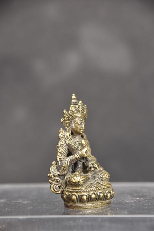 Tiny Statue of Adibuddha Vajrasattva, Tibet, 19th C.