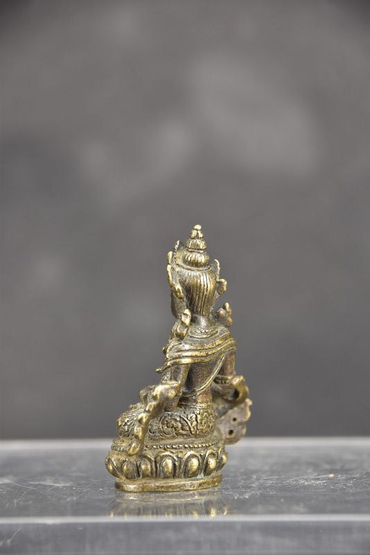 Tiny Statue of Adibuddha Vajrasattva, Tibet, 19th C.