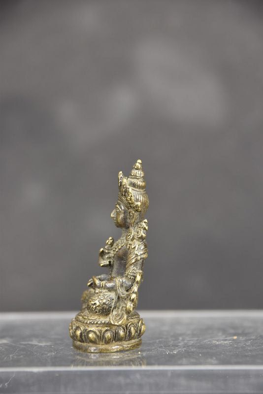 Tiny Statue of Adibuddha Vajrasattva, Tibet, 19th C.