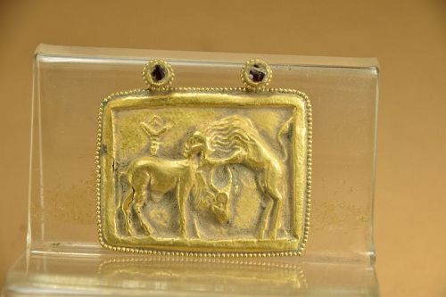 Important & Rare 18K Gold Pendant # 2, Gandhara, Ca. 3rd C.