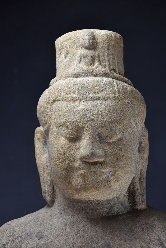 Important Statue of Avalokiteshvara, Cambodia, Khmer, Ca. 13th C.