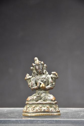 Small Statue of Buddha Gautama, Tibet, 17th C.