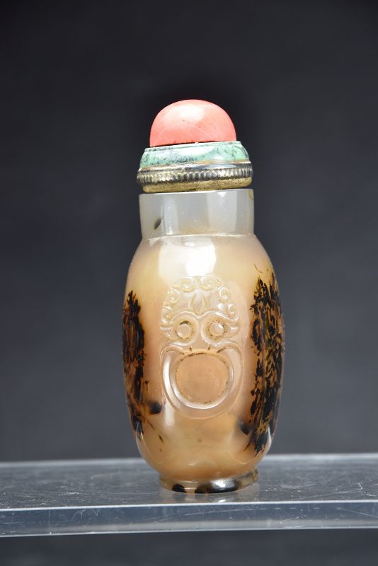 Important Agate Snuff Bottle, China, 19th C.