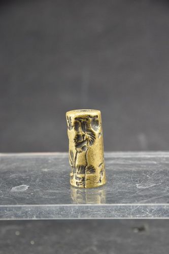 Bronze Cylinder Seal, Bactria, Ca. 4th C. BC