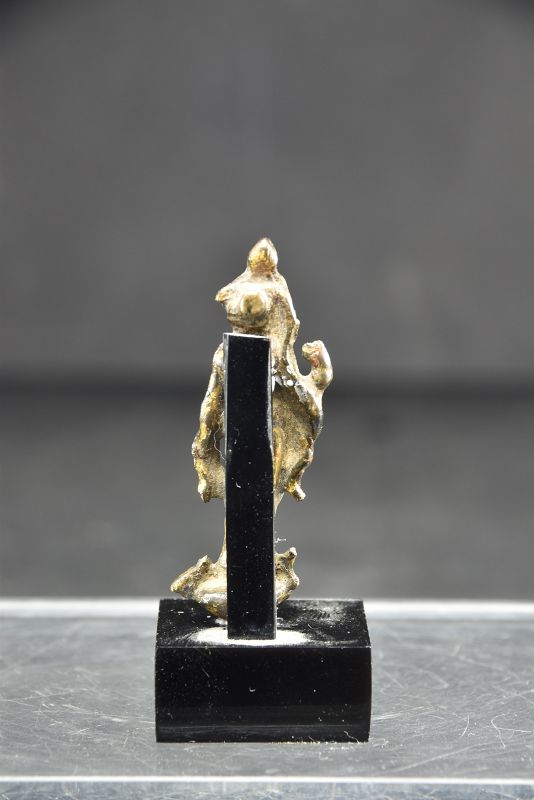 Gilt Bronze Miniature Statue of Padmapani, China, Tang Dynasty