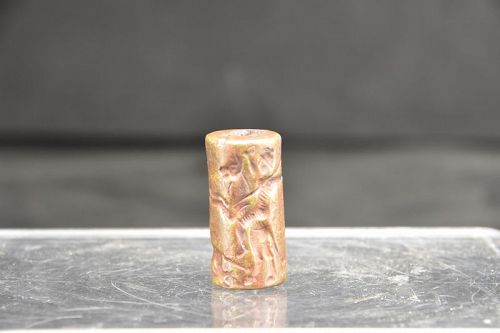 Bronze Cylinder Seal, Bactria, ca. 400 BC