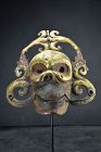 Rare Gilt Bronze Citipati Mask, Tibet, 18th Century