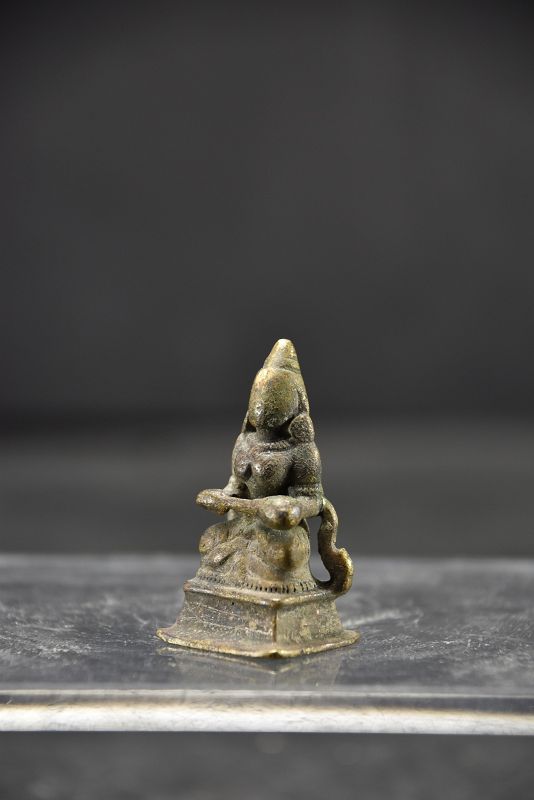 Miniature Statue of Goddess Annapurna, India, 17th C.