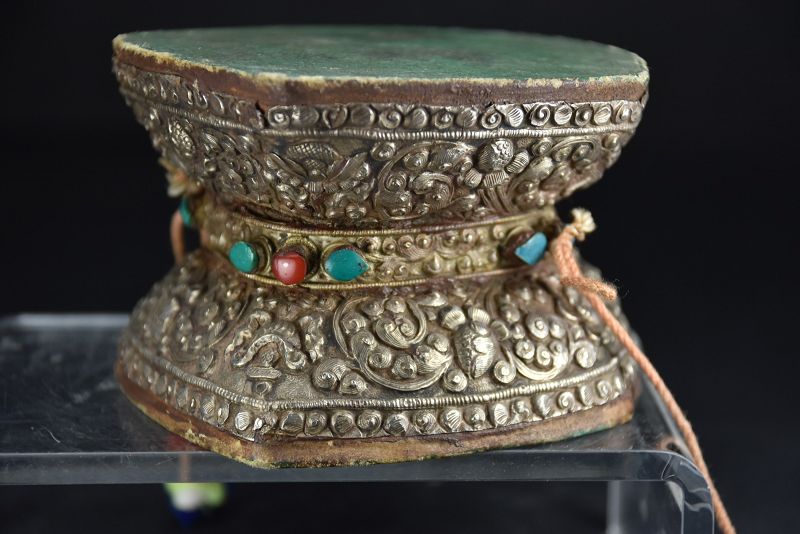 Silver Ritual Drum, Tibet, 19th C.