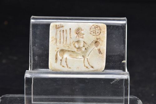 Rare Steatite Seal, Indus, Ca. 2000 BC