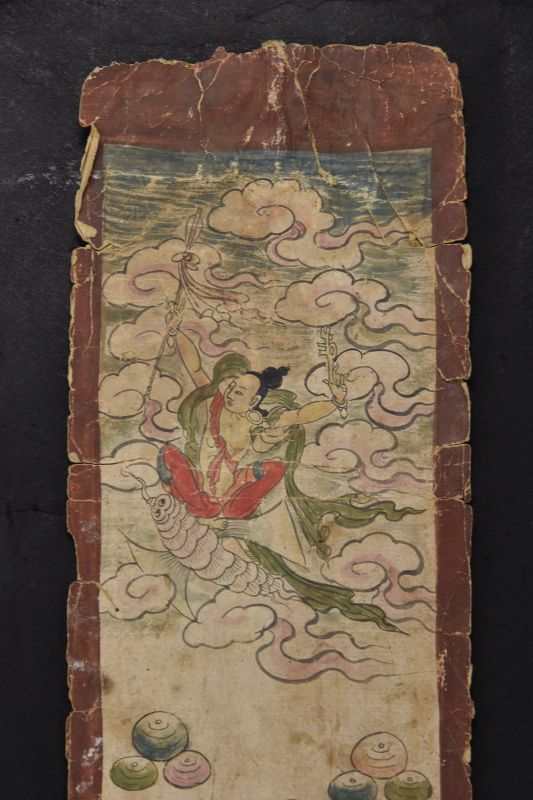 Set of Three Tibetan Tantric Paintings, Early 19th C.