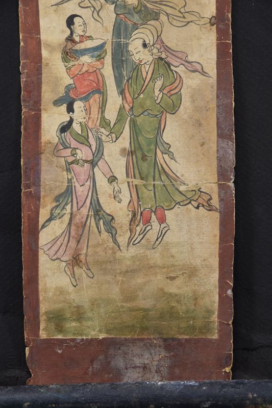 Set of Three Tibetan Tantric Paintings, Early 19th C.