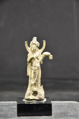 Miniature Gilt Bronze Statue of Avalokiteshvara, China, Sui Dynasty