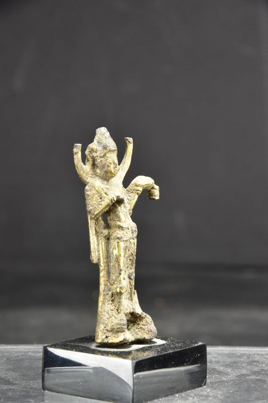 Miniature Gilt Bronze Statue of Avalokiteshvara, China, Sui Dynasty