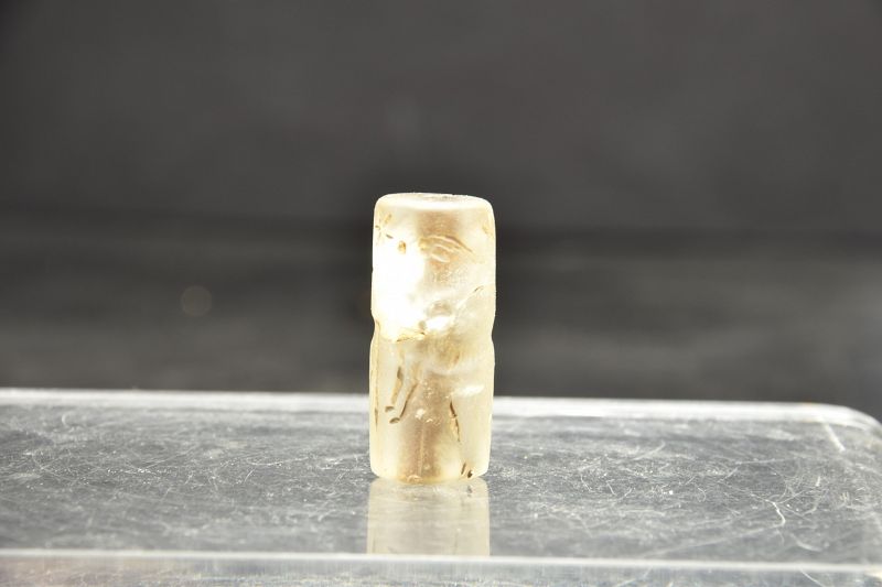 Cylinder Seal, Rock Crystal, Bactria, Ca. 2nd C.