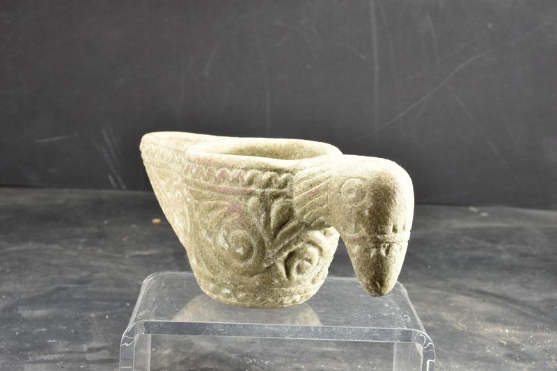 Steatite Oil Lamp, Bactria, Ca. 2nd Century B.C.