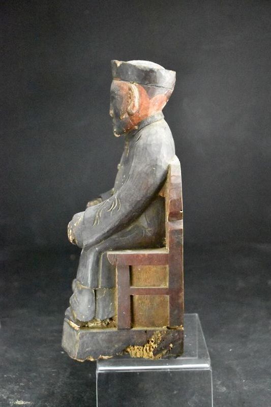 Statue of a Taoist Deity, China,Qing Dynasty